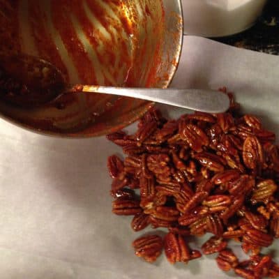 Snake Ranch Farm red chile covered walnuts