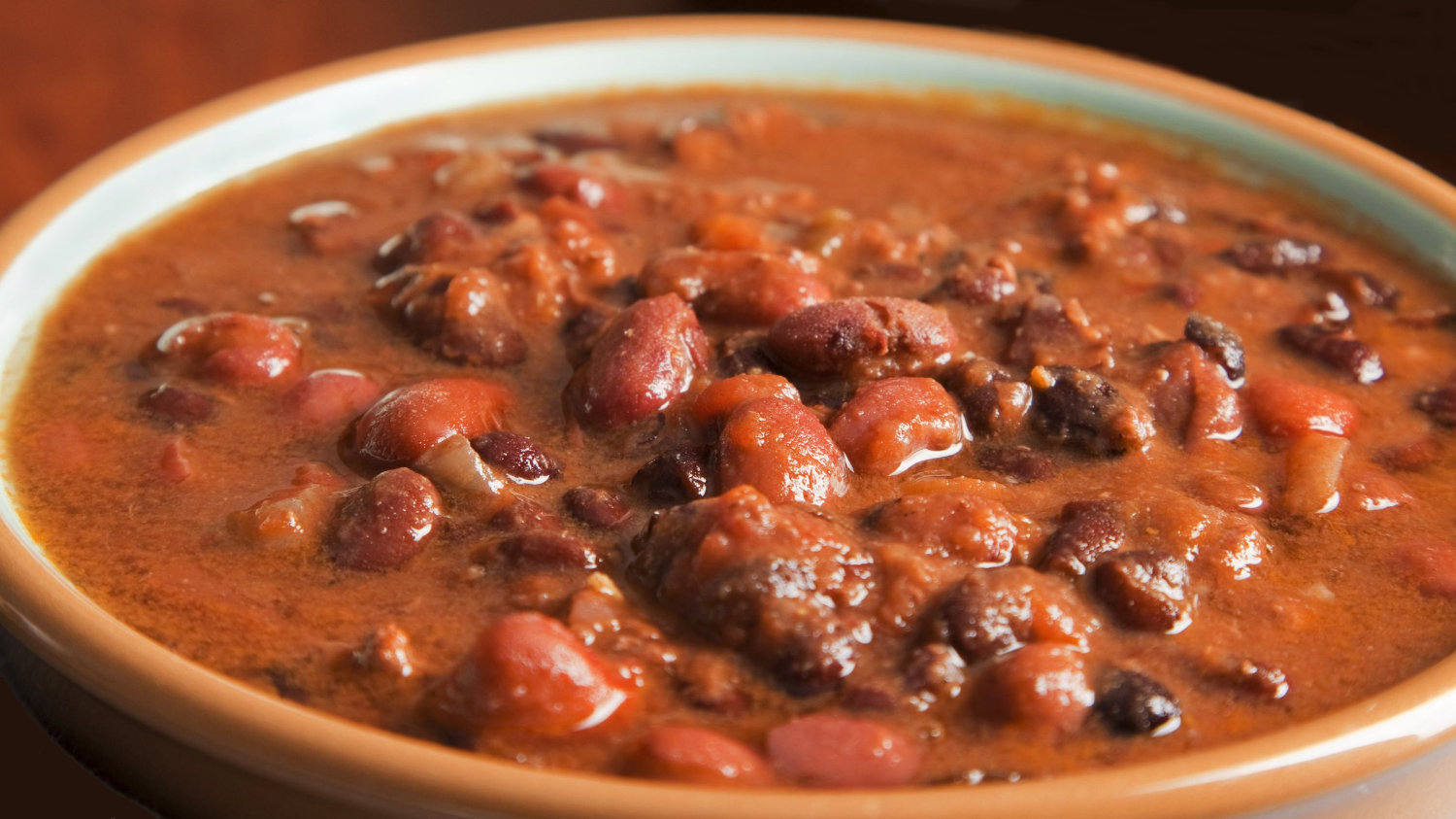 Bowl of fresh TexMex chili