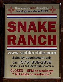 Snake Ranch farm sign