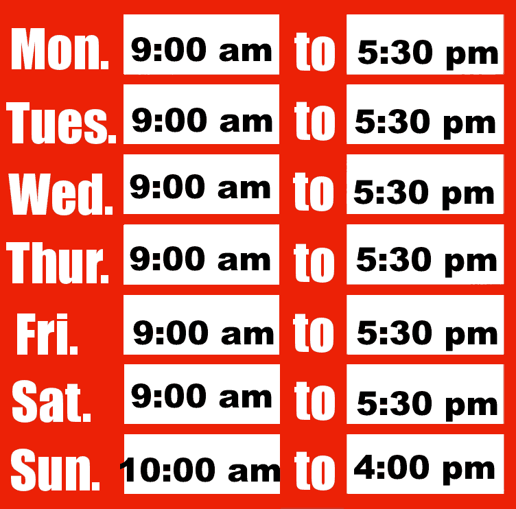 New Hours - Sichler Chile